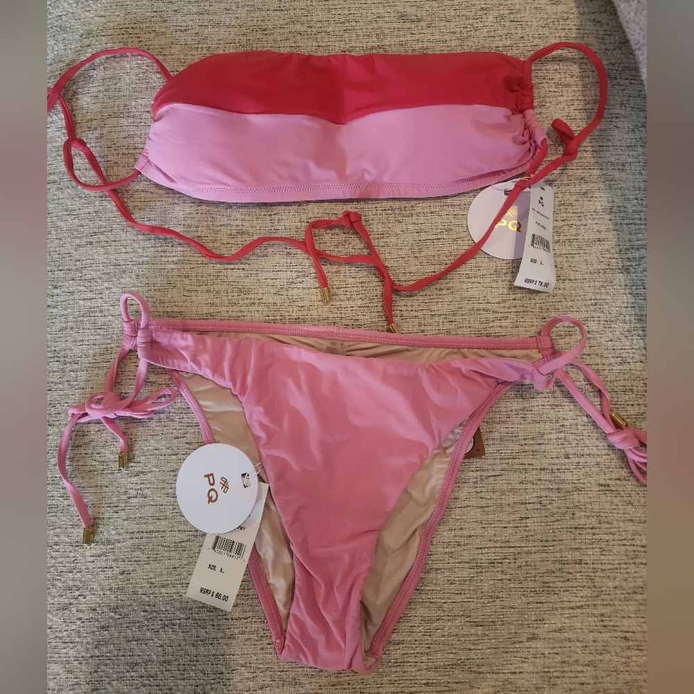 PQ Swim Pink Bikini Set